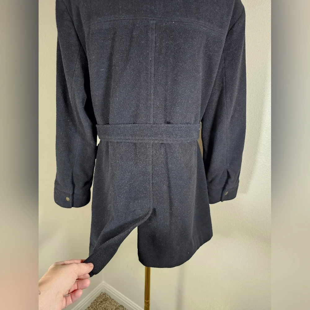 Talbots Petites Wool Cashmere Blend Winter Coat Size Medium - Picture 4 of 15